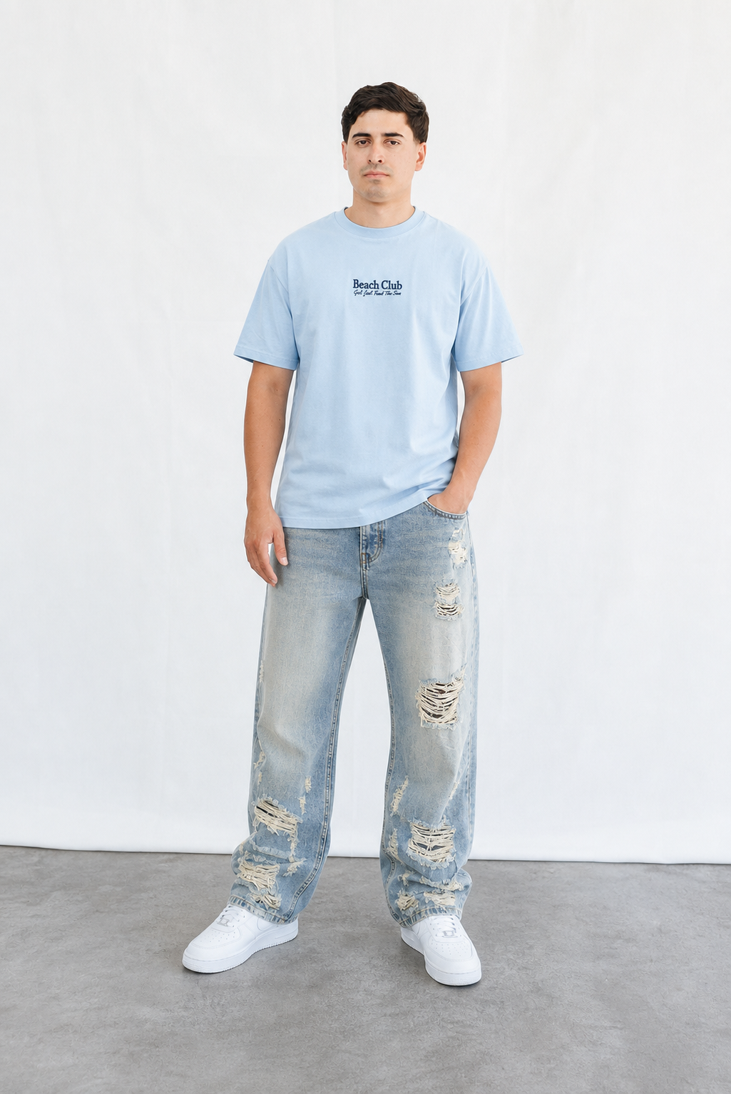 Playera Oversize Beach Club – Vibra Relax & Summer Style