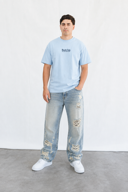 Playera Oversize Beach Club – Vibra Relax & Summer Style