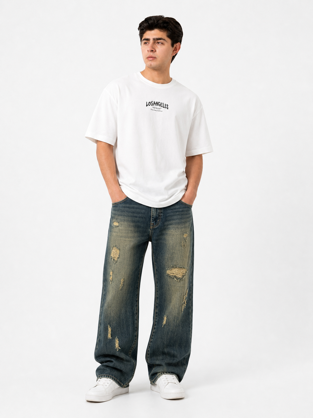 Playera Los Angeles Oversize – Estilo Urbano