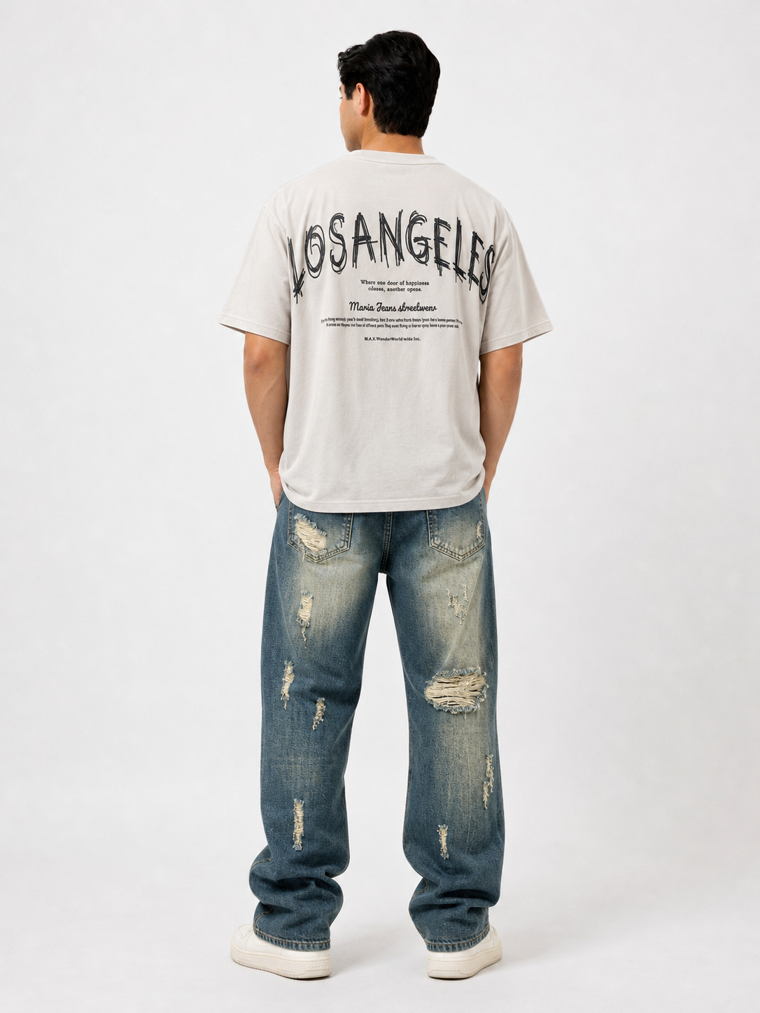 Playera Los Angeles Oversize – Estilo Urbano