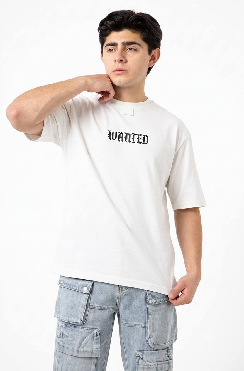 Playera Oversize Wanted