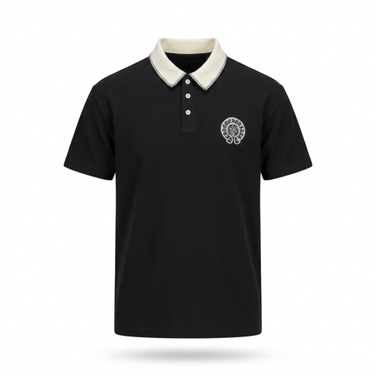 Polo Bordada Oversize – Elegancia Relajada con Toque Premium