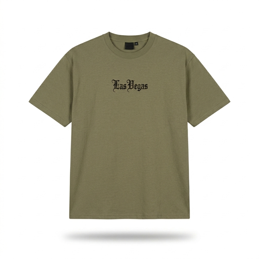 Playera Oversize “Las Vegas” – Estilo Urbano con Actitud Nocturna