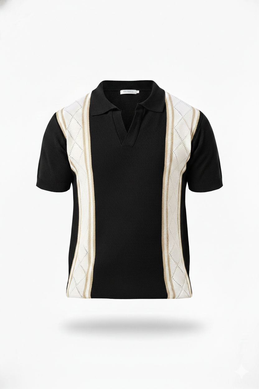 PLAYERA TEDJIDA CON DISEÑO DE ROMBOS