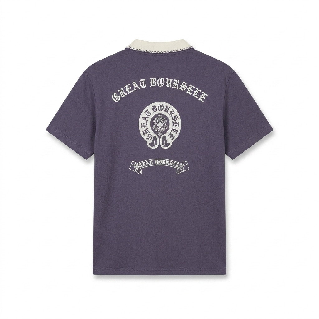 Polo Bordada Oversize – Elegancia Relajada con Toque Premium