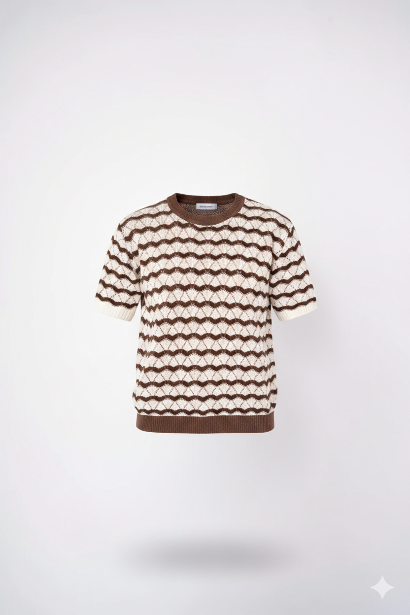 PLAYERA CON DISEÑO DE ONDAS