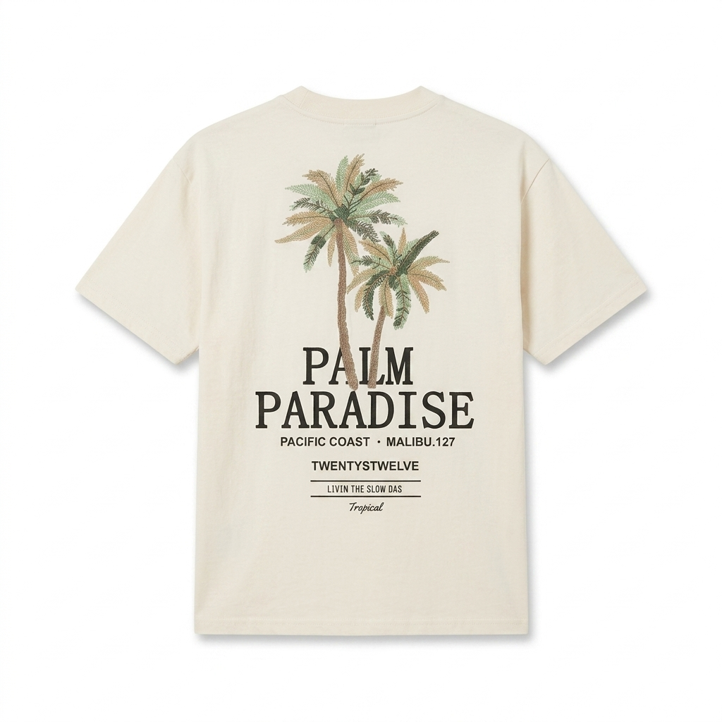 Playera Palm Paradise Oversize – Summer Vibes Edition
