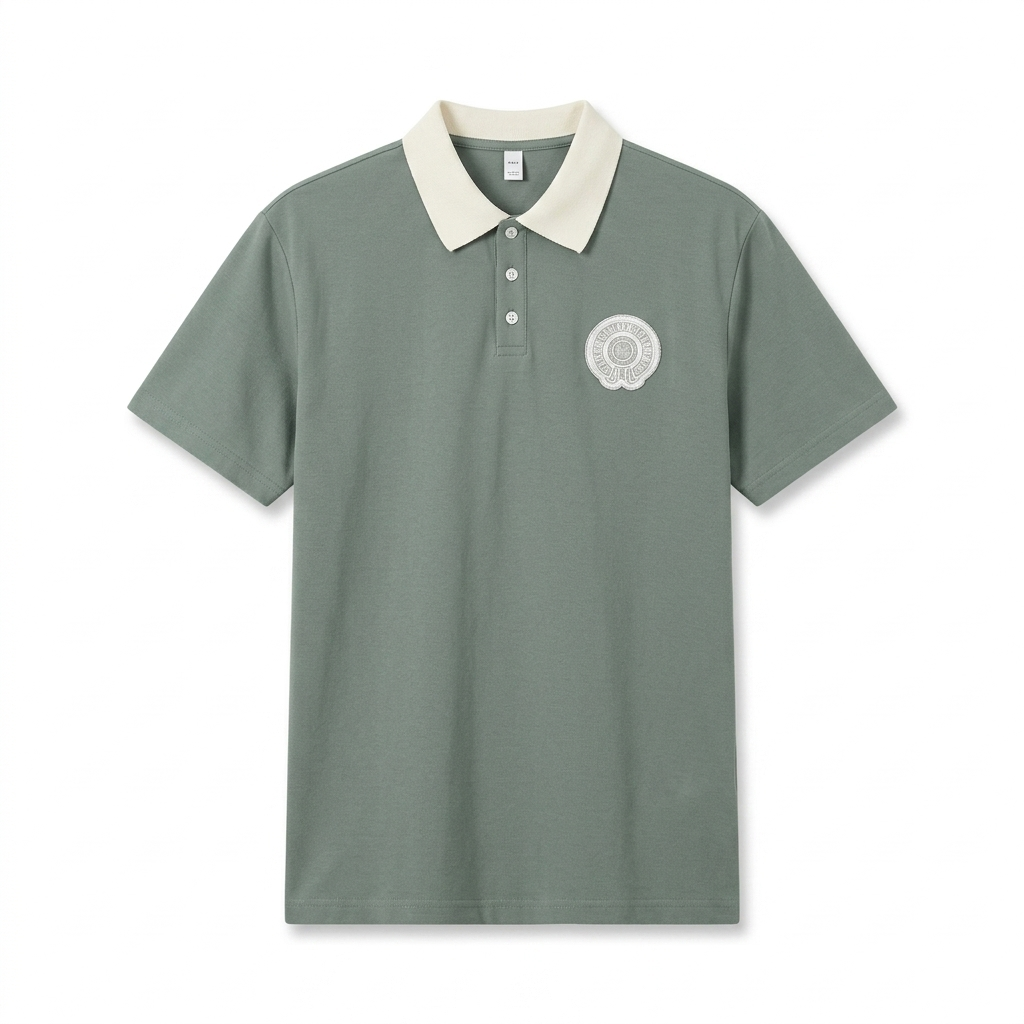 Polo Bordada Oversize – Elegancia Relajada con Toque Premium