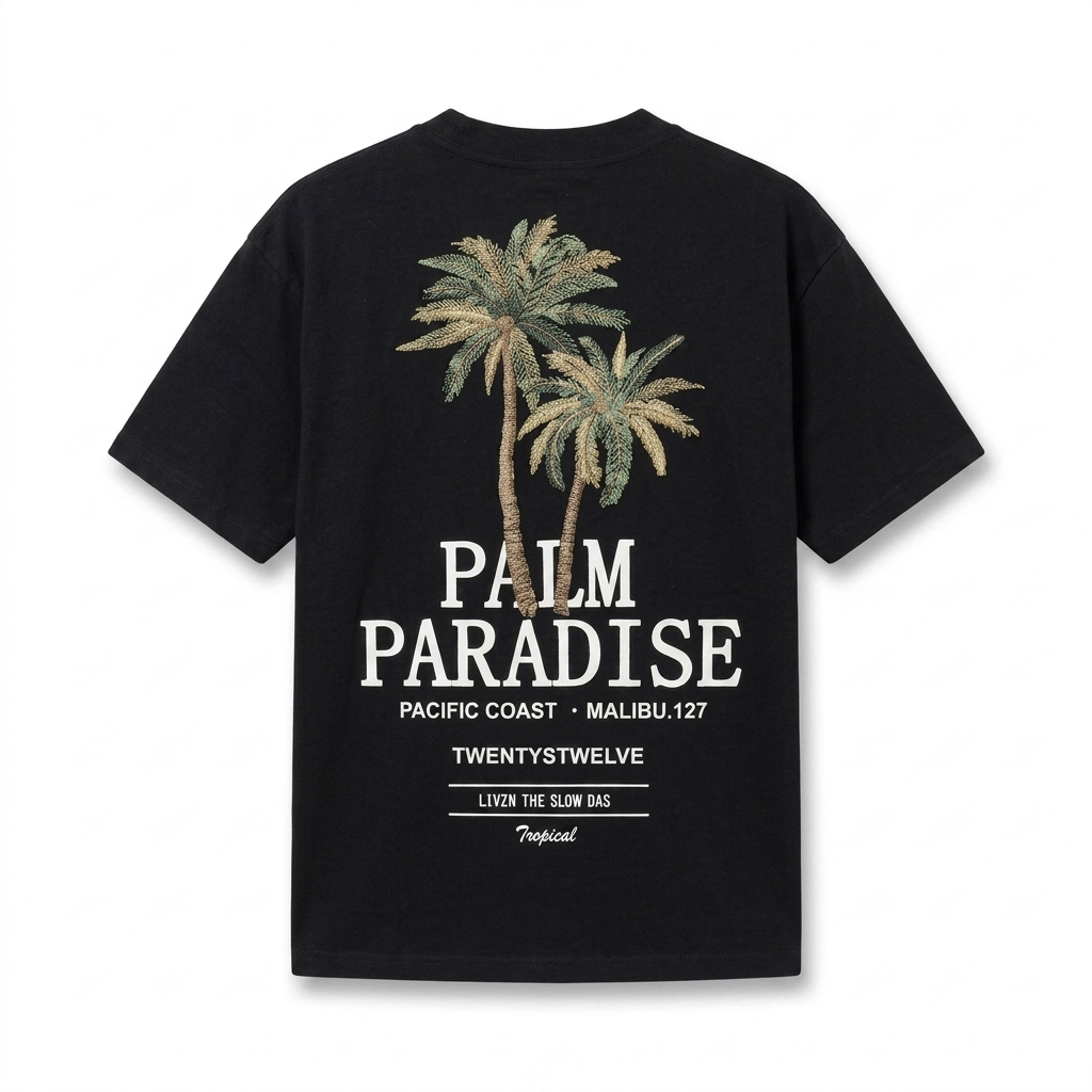 Playera Palm Paradise Oversize – Summer Vibes Edition
