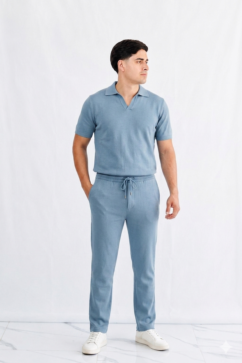 Conjunto Cuello Polo DB – Elegancia Casual y Comodidad Premium