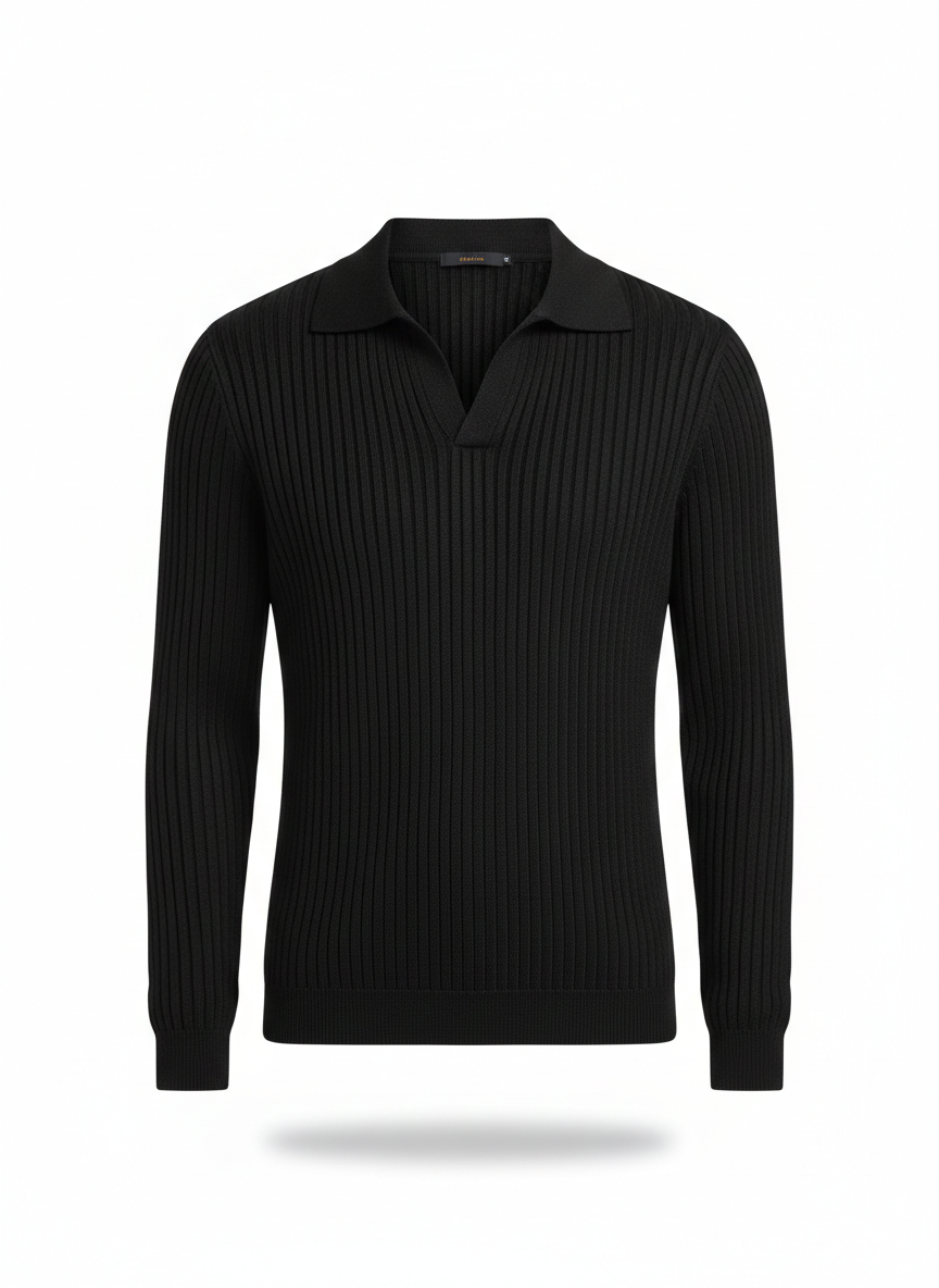 PLAYERA POLO LINEAS ML