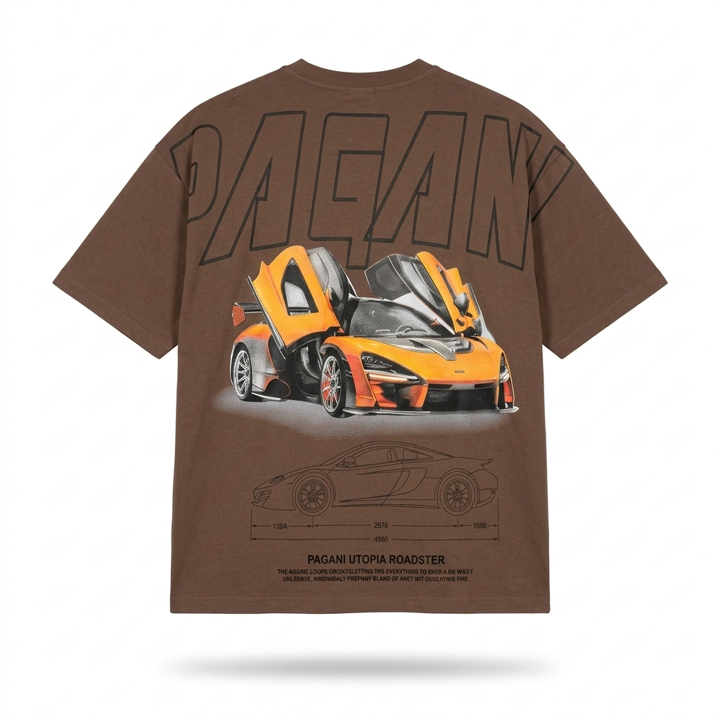 Playera Pagani Oversize – Potencia y Estilo en Cada Detalle