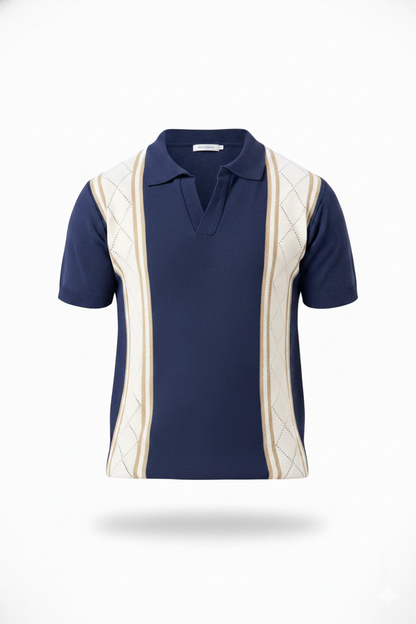 PLAYERA TEDJIDA CON DISEÑO DE ROMBOS