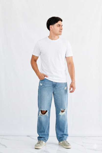 PANTALÓN BAGGY OBSCURO ROTO
