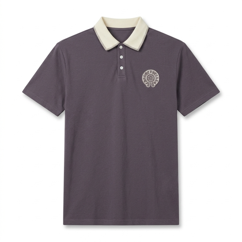 Polo Bordada Oversize – Elegancia Relajada con Toque Premium