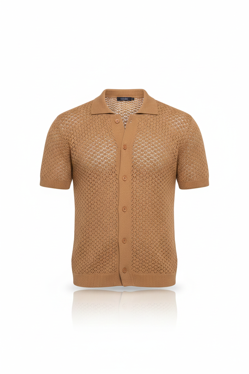 CAMISA DB CON PERFORACIÓN CORTE STRAIGHT