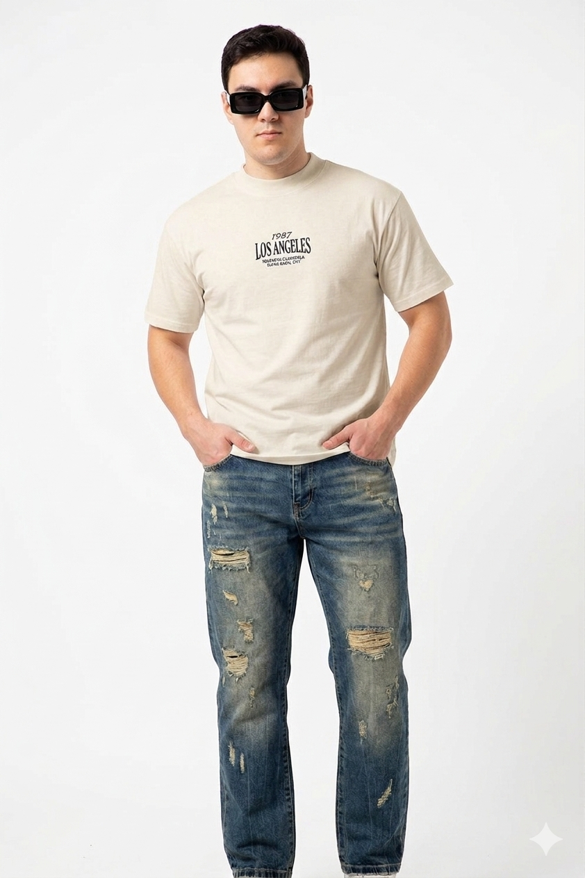 PLAYERA OVERSIZE LOS ANGELES