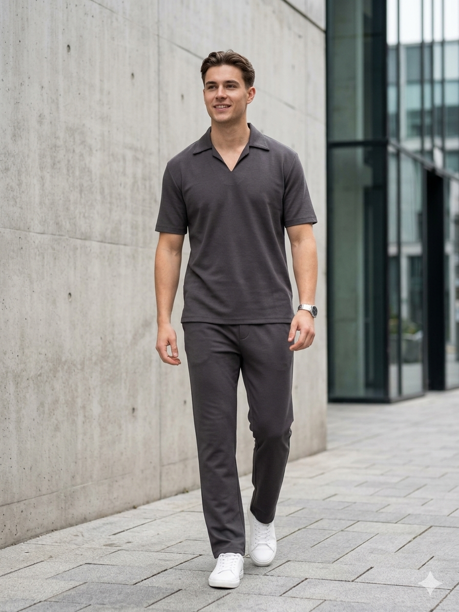 Conjunto Cuello Polo DB – Elegancia Casual y Comodidad Premium