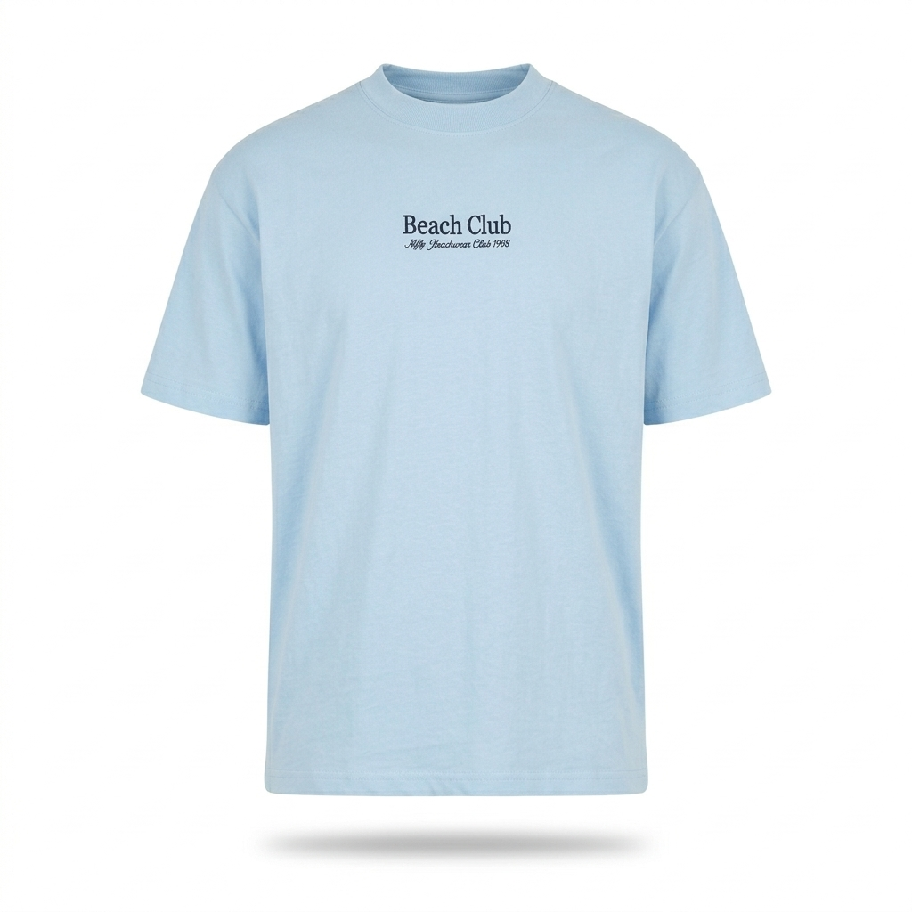 Playera Oversize Beach Club – Vibra Relax & Summer Style