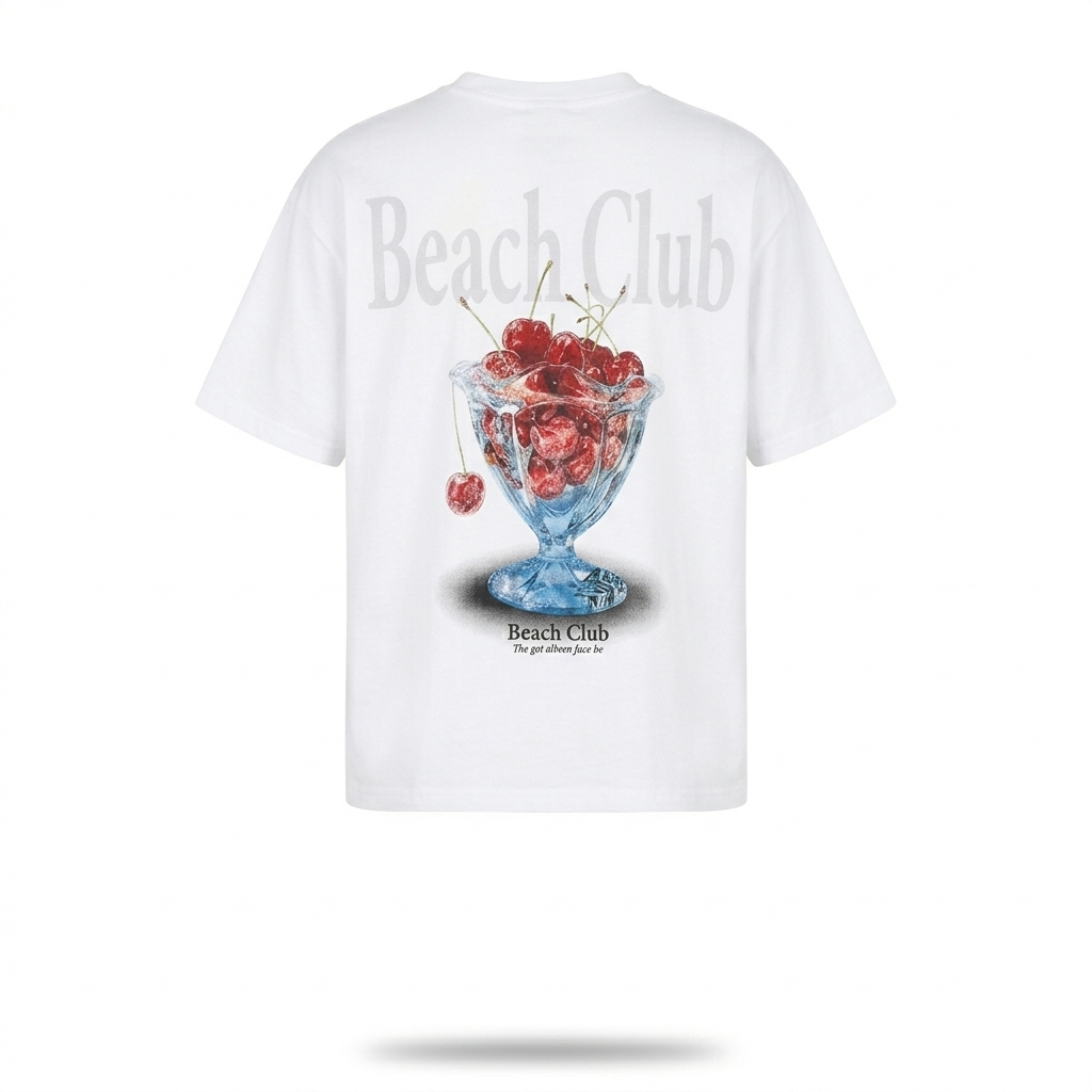 Playera Oversize Beach Club – Vibra Relax & Summer Style
