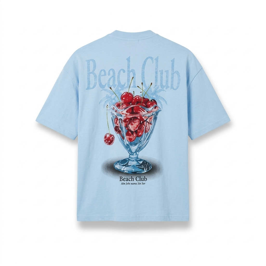 Playera Oversize Beach Club – Vibra Relax & Summer Style