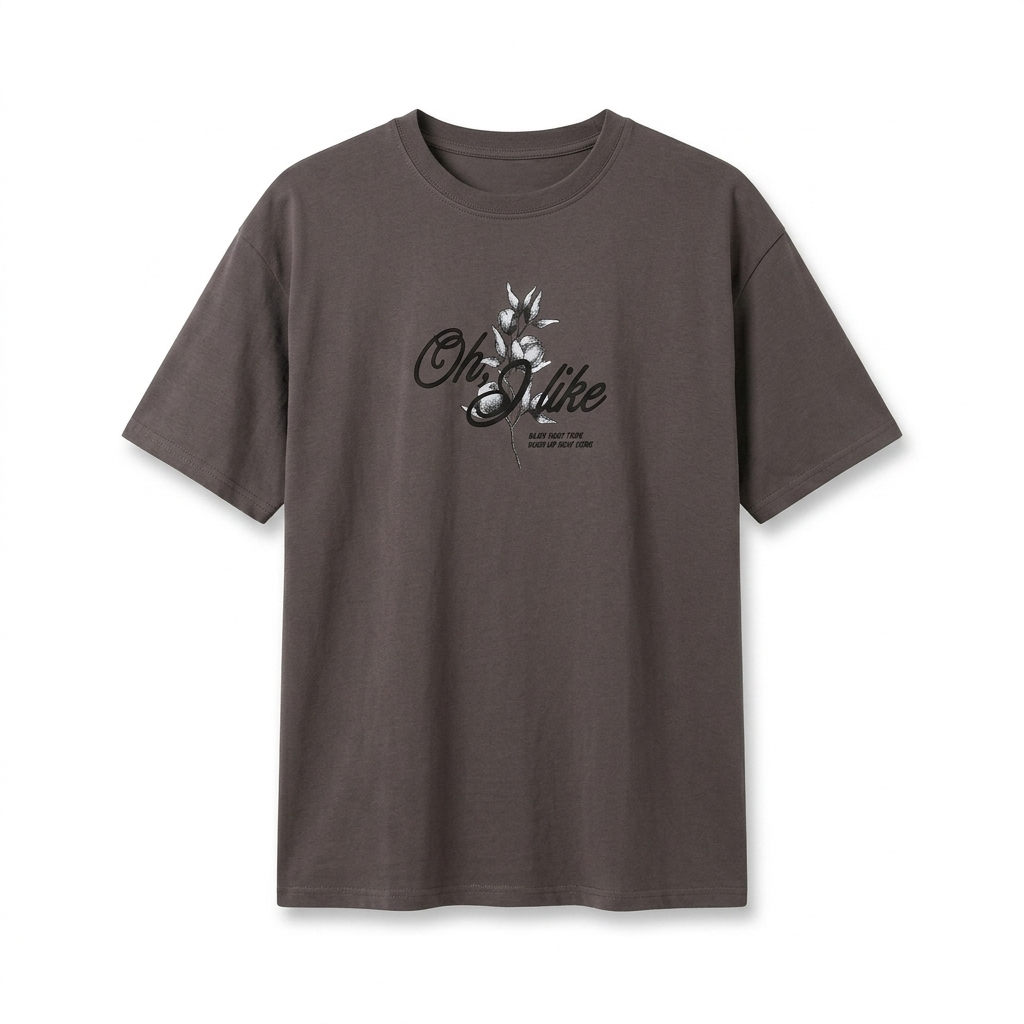 Playera “Oh, I Like” Oversize – Estilo Relajado con Actitud