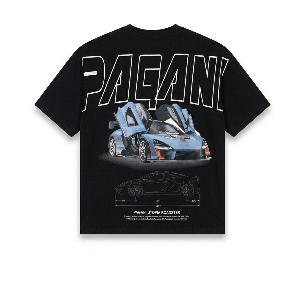 Playera Pagani Oversize – Potencia y Estilo en Cada Detalle