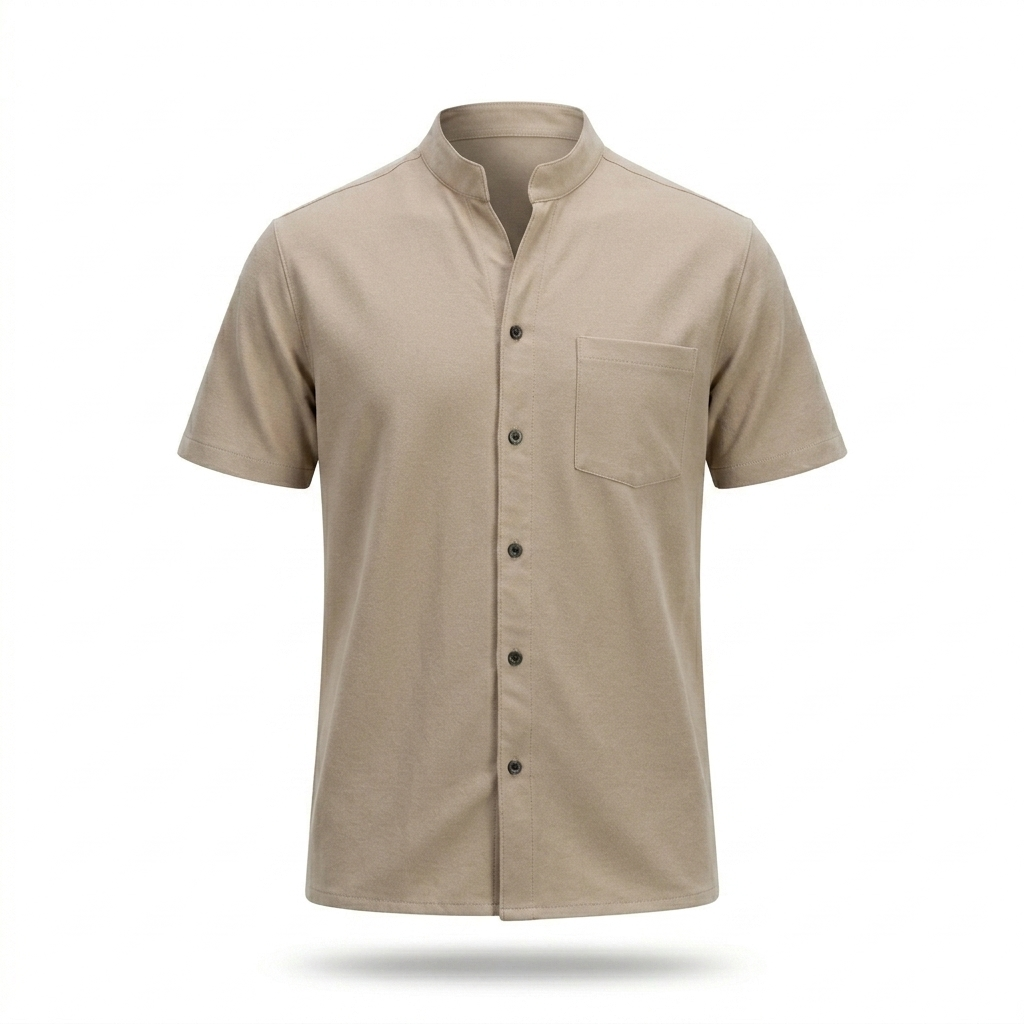 CAMISA DE LINO CUELLO MAO DB – Sofisticación Natural