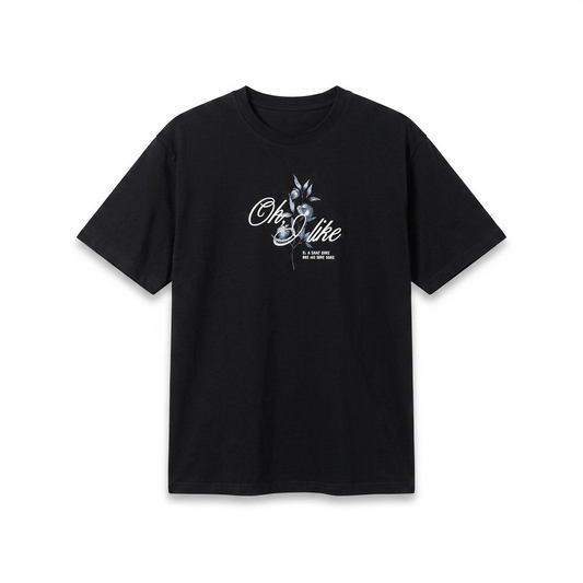 Playera “Oh, I Like” Oversize – Estilo Relajado con Actitud