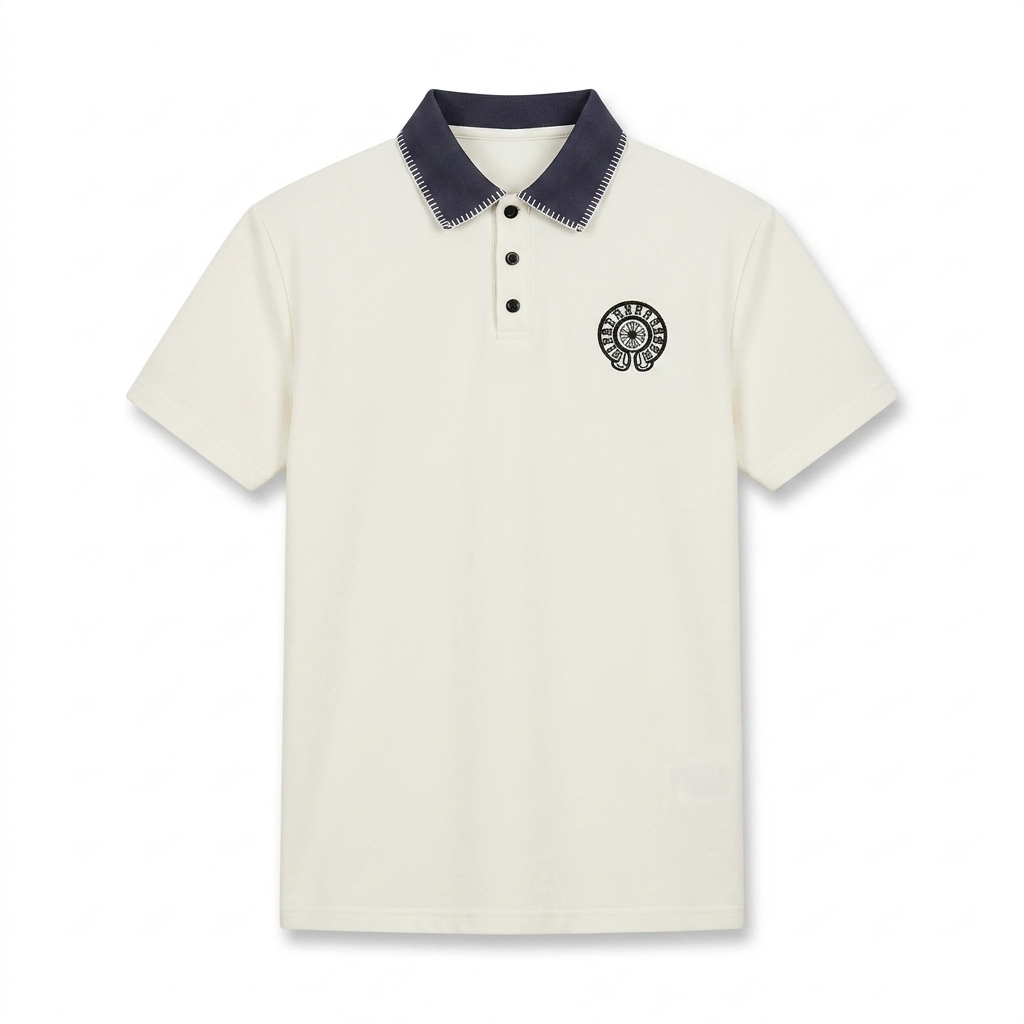 Polo Bordada Oversize – Elegancia Relajada con Toque Premium