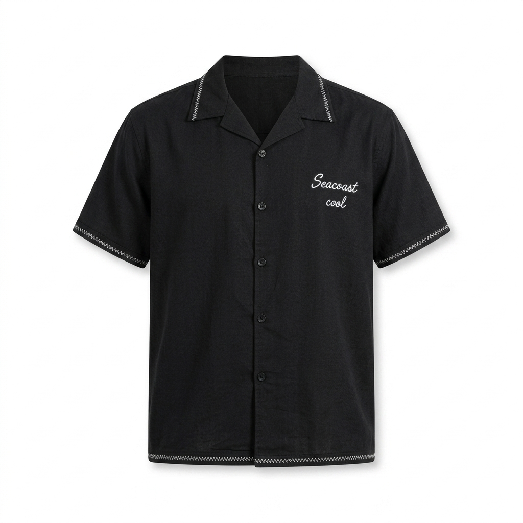 Camisa Seacoast Coal – Elegancia Costera