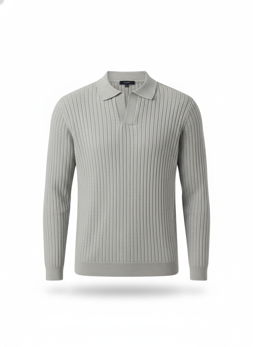 PLAYERA POLO LINEAS ML