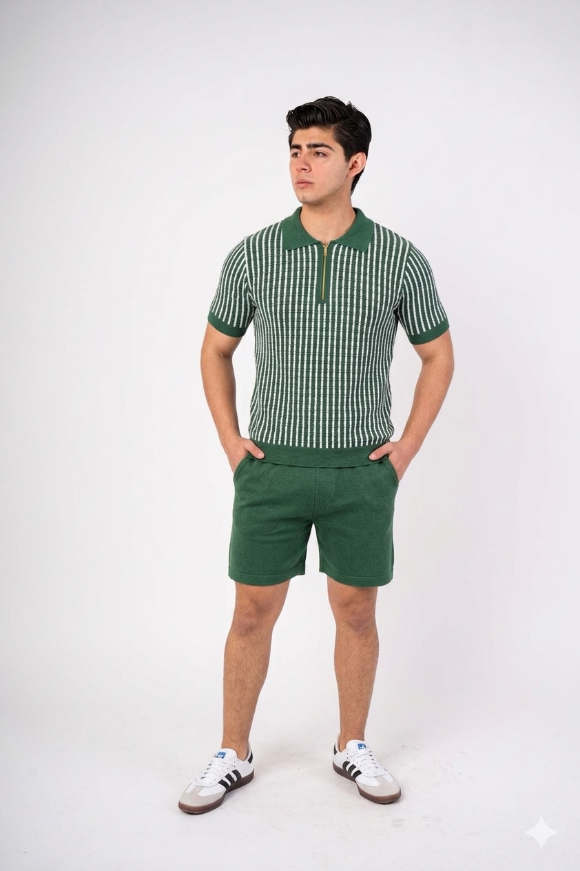 Conjunto Porto Rayado DB – Estilo Fresco y Sofisticado