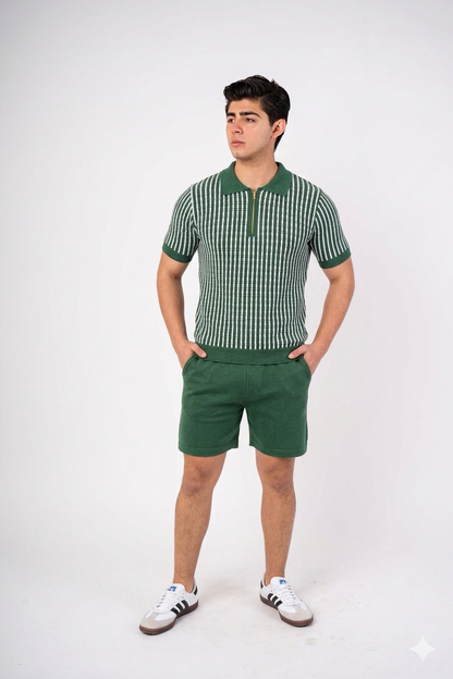 Conjunto Porto Rayado DB – Estilo Fresco y Sofisticado