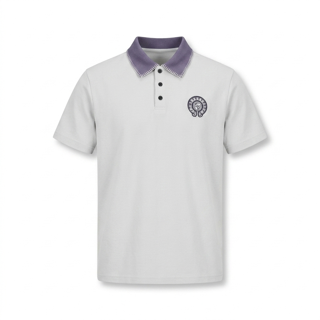 Polo Bordada Oversize – Elegancia Relajada con Toque Premium
