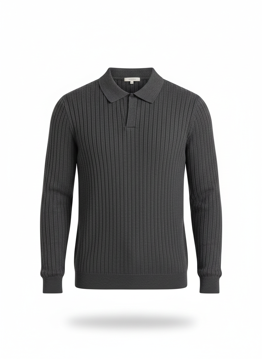 PLAYERA POLO LINEAS ML