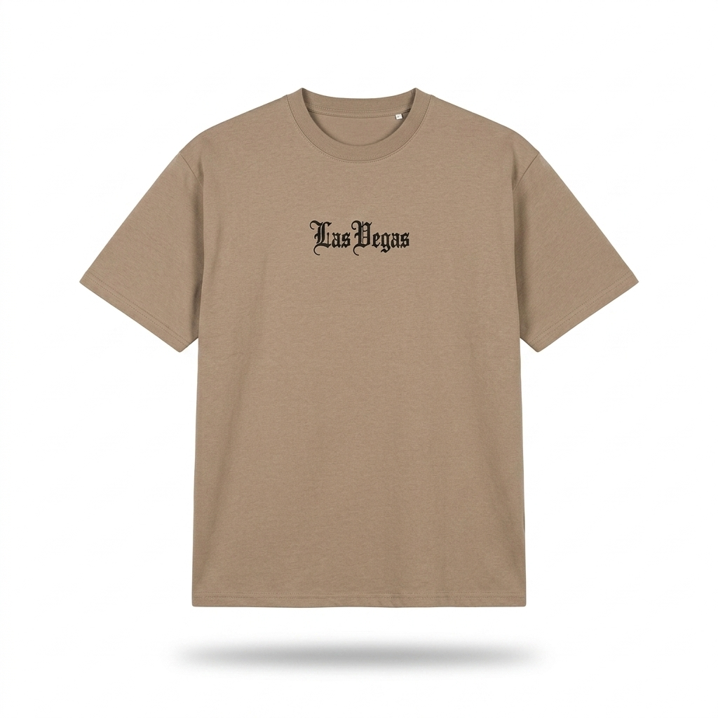 Playera Oversize “Las Vegas” – Estilo Urbano con Actitud Nocturna