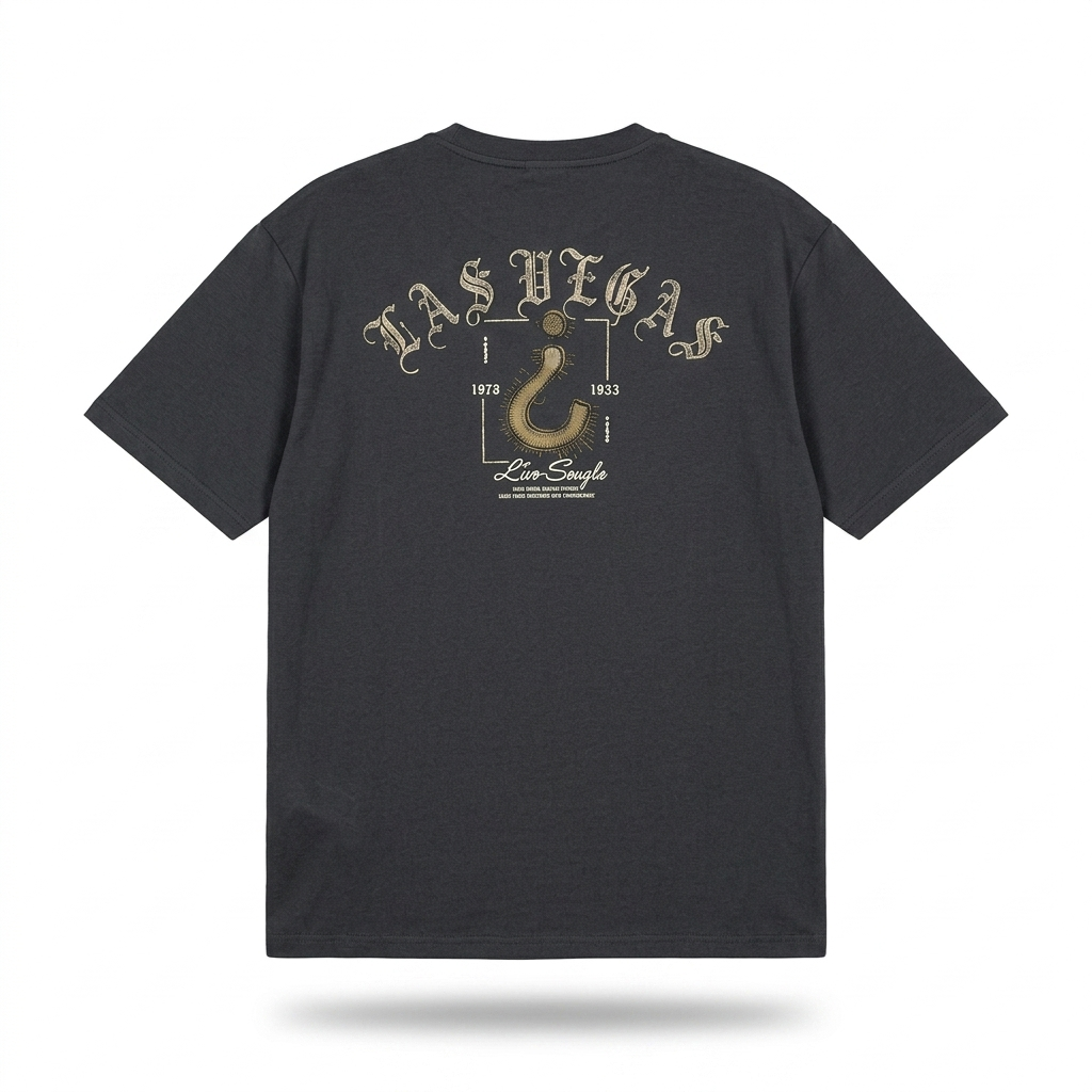 Playera Oversize “Las Vegas” – Estilo Urbano con Actitud Nocturna