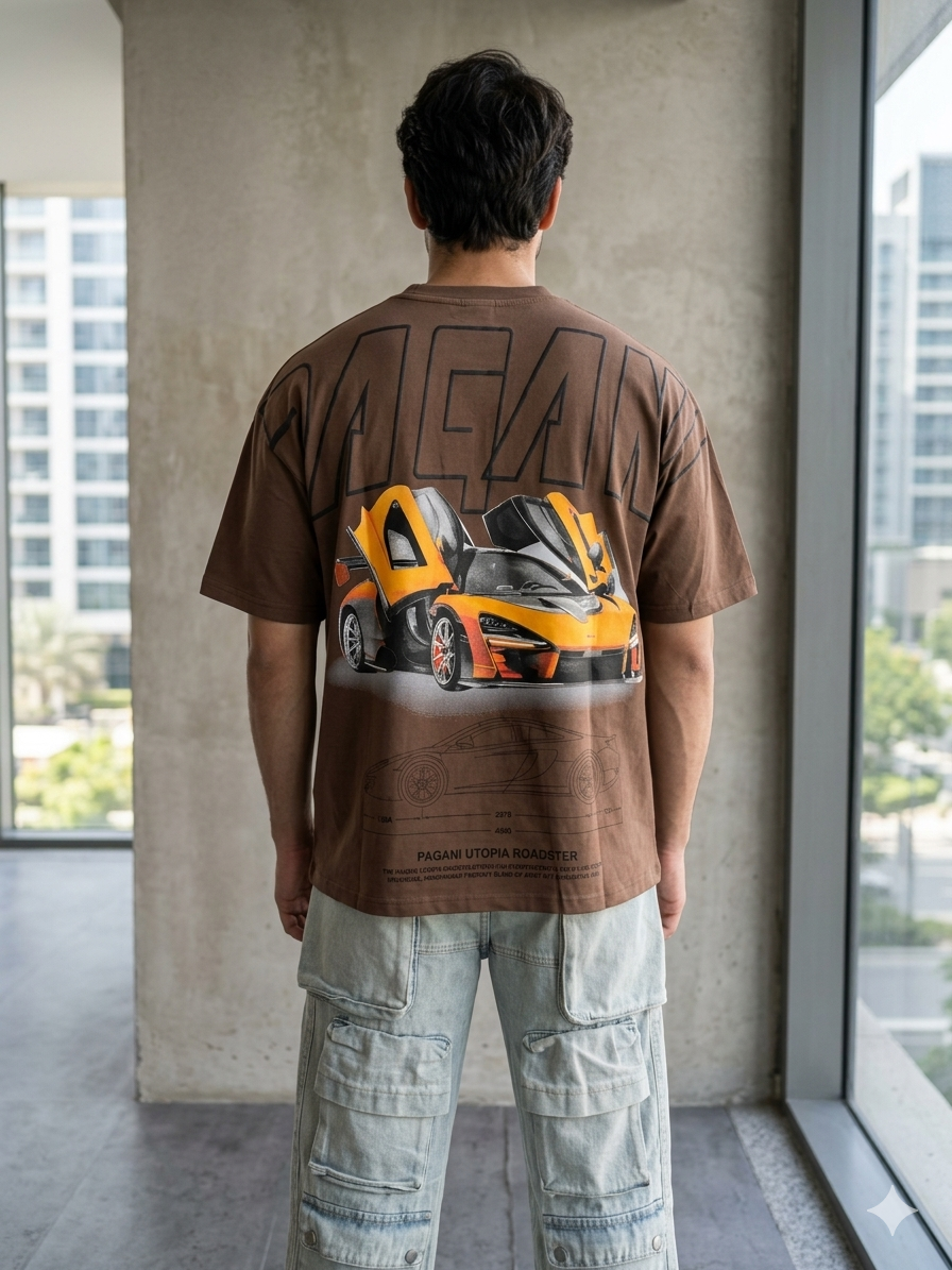 Playera Pagani Oversize – Potencia y Estilo en Cada Detalle