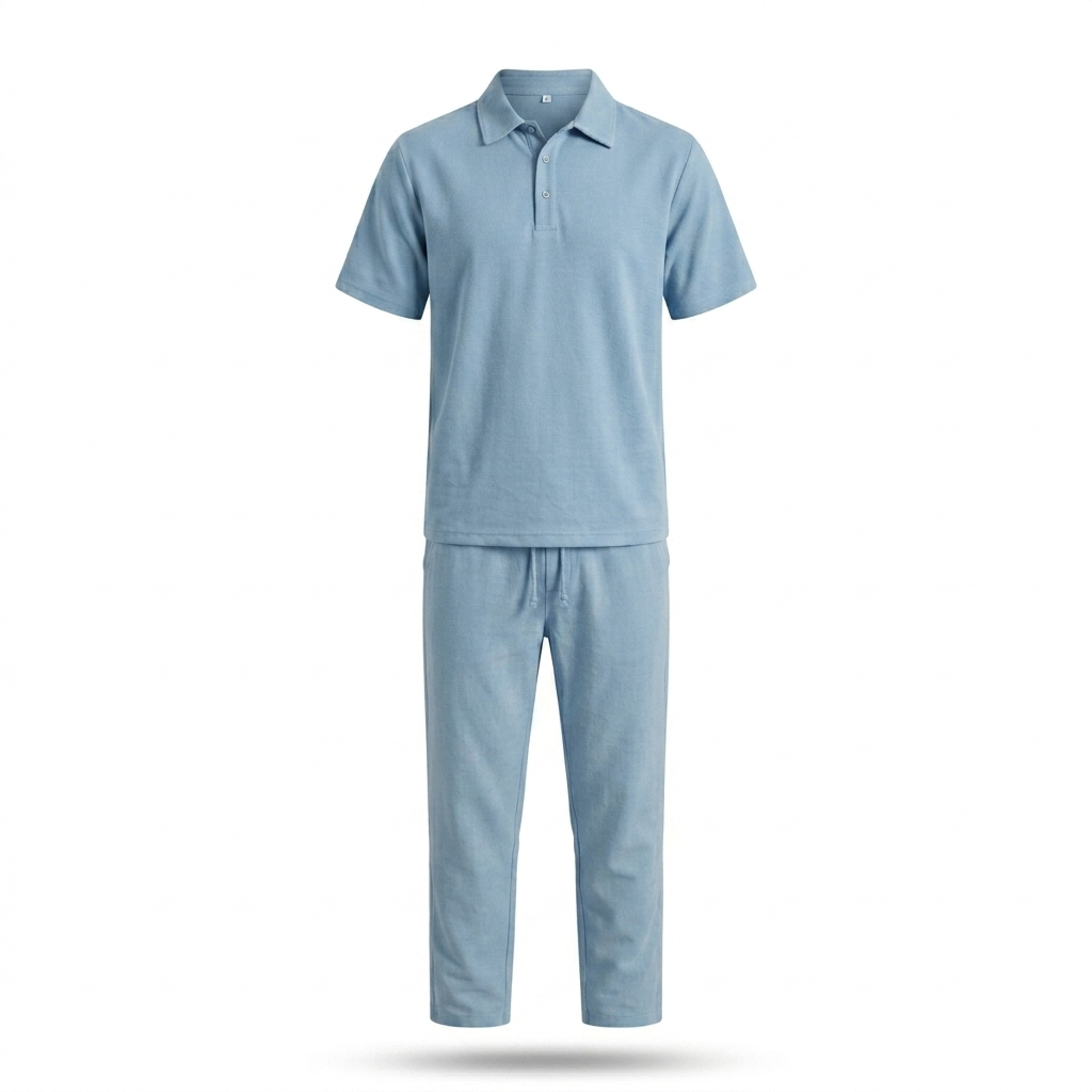 CONJUNTO DE LINO CUELLO POLO DB – Estilo Fresco y Sofisticado