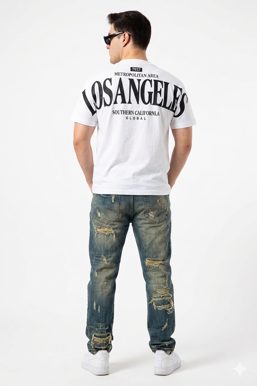 PLAYERA OVERSIZE LOS ANGELES