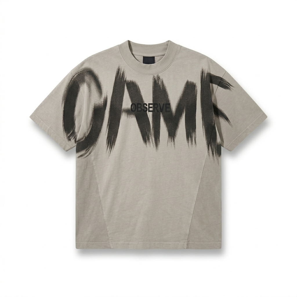 Playera Oversize Game – Estilo Urbano en Modo Activo