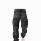 Pantalón Cargo Negro Convertible a Short de Mezclilla Rígida Premium
