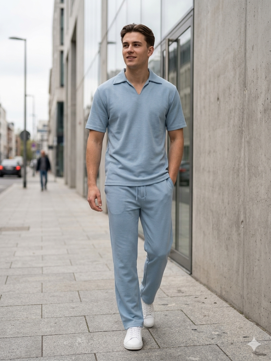 Conjunto Cuello Polo DB – Elegancia Casual y Comodidad Premium