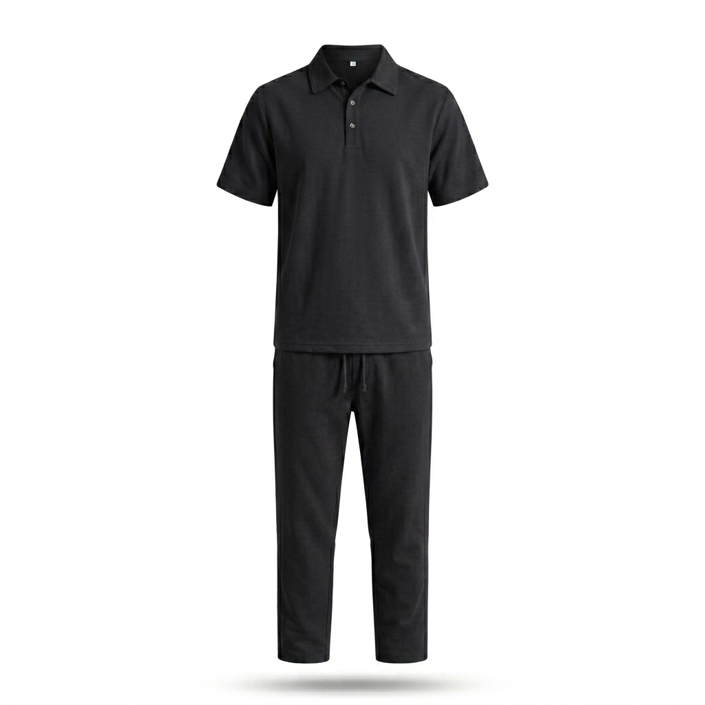 CONJUNTO DE LINO CUELLO POLO DB – Estilo Fresco y Sofisticado