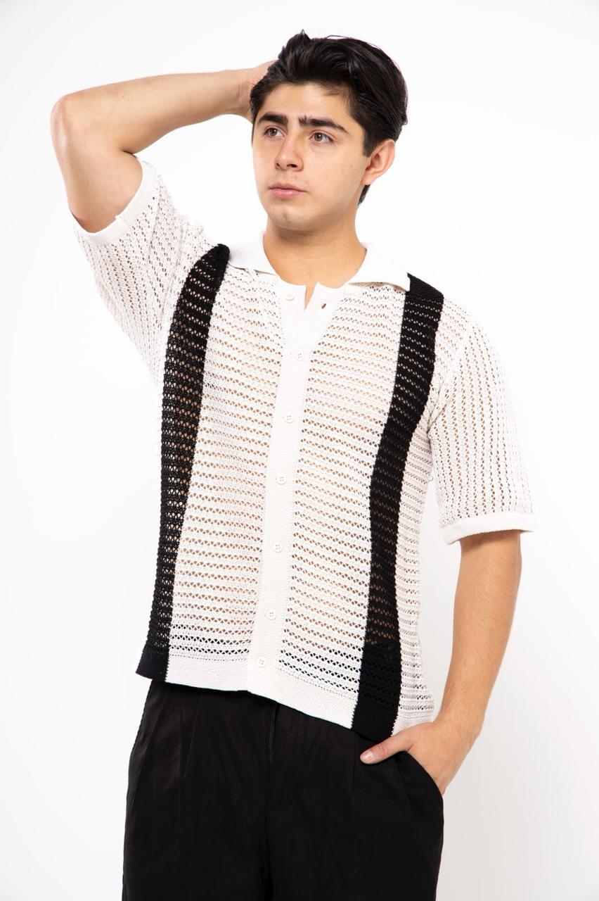 CAMISA DB PERFORACIÓN CORTE BOXY