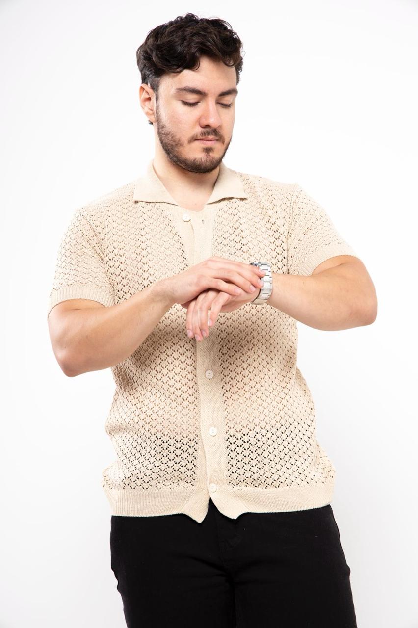 CAMISA DB CON PERFORACIÓN CORTE STRAIGHT