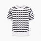 PLAYERA CON DISEÑO DE ONDAS