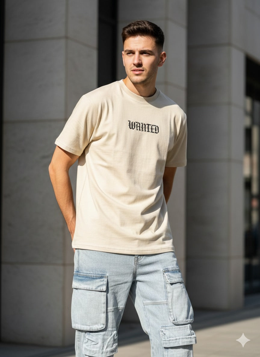 Playera Oversize Wanted