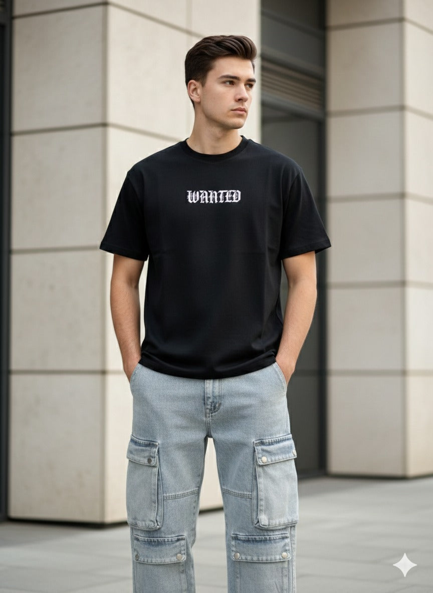 Playera Oversize Wanted